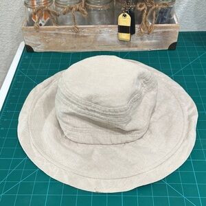 Coolibar Cream Floppy Brim Sun Hat